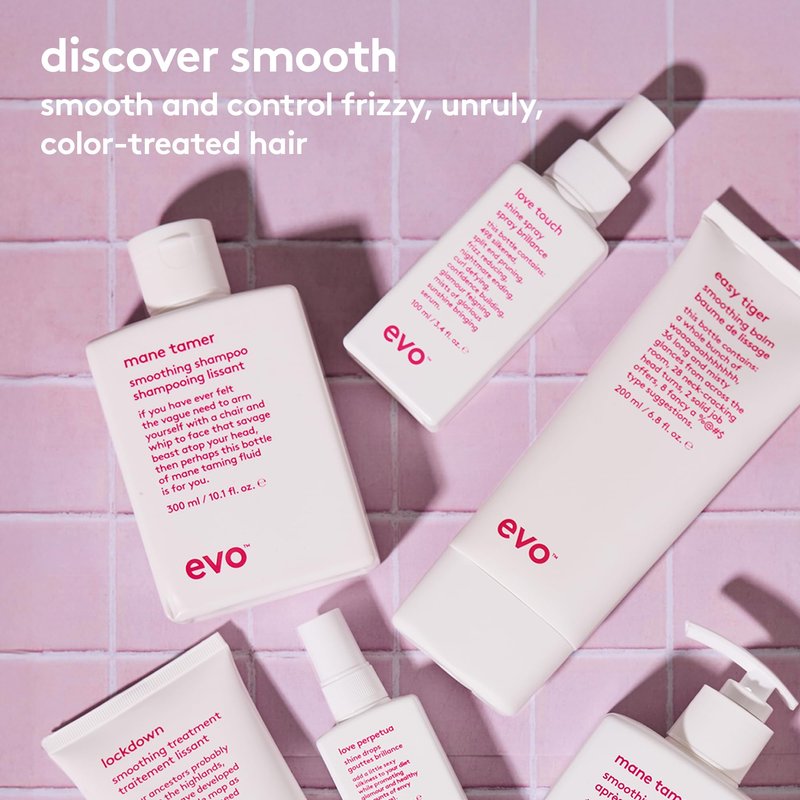 Evo Lockdown Leave-In Smoothing Treatment for Frizzy & Color-Treated Hair - Anti-Frizz, Humidity Control & Detangler - 5.1 fl oz