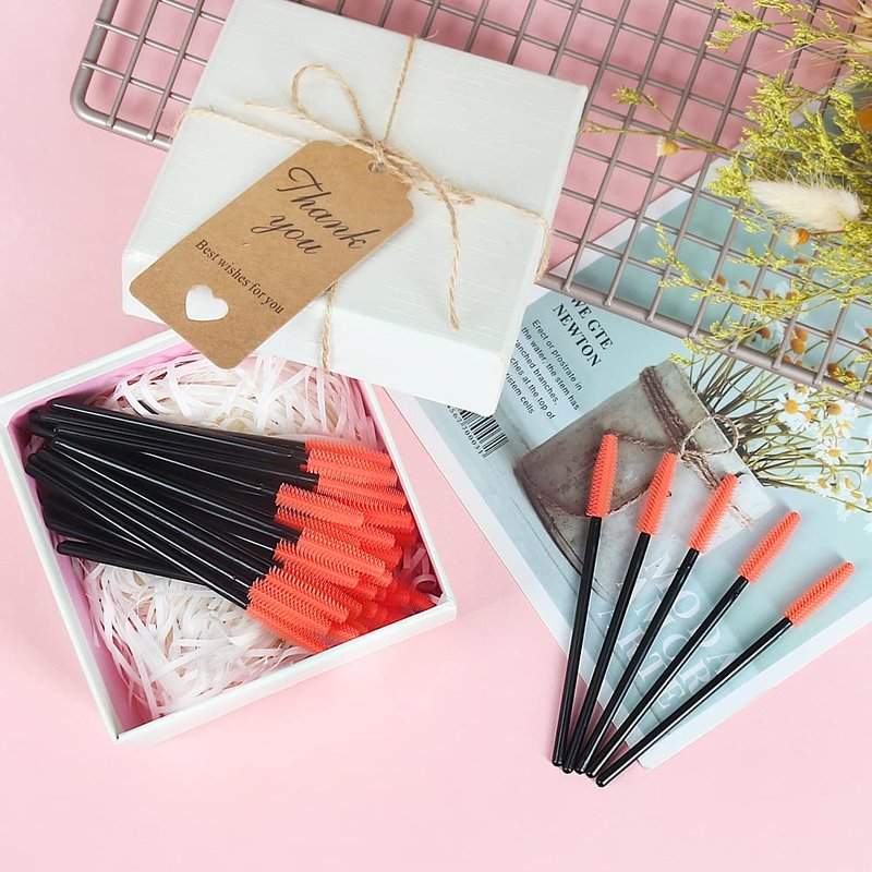 Shintop Disposable Silicone Eyelash Mascara Applicator Wands (Tower-Shape)