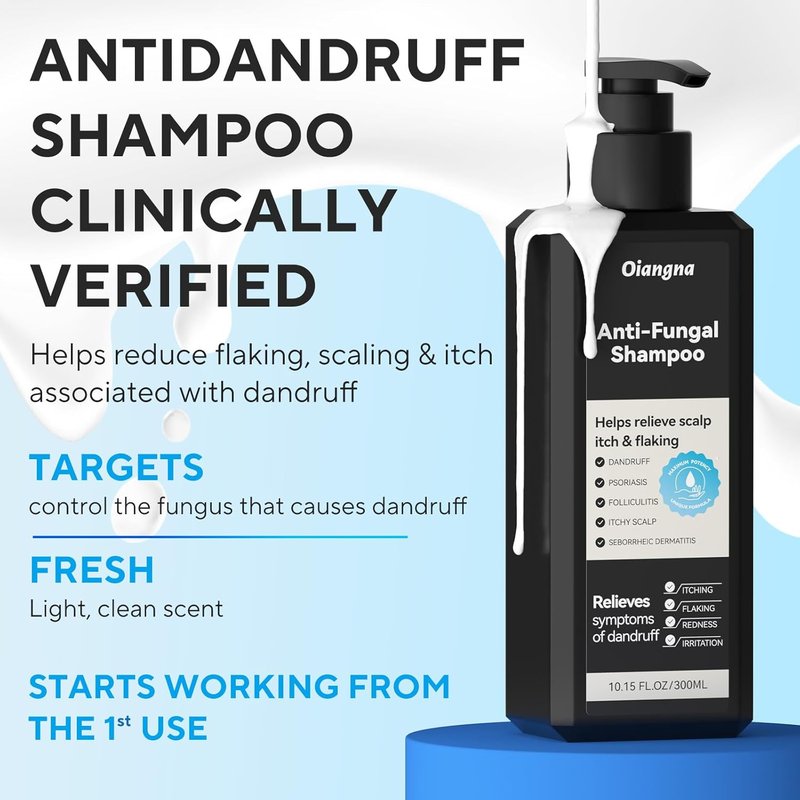 Skiennix Anti-Fungal Shampoo - Soothing Scalp Care for Irritation & Dryness | 10.15 fl. oz