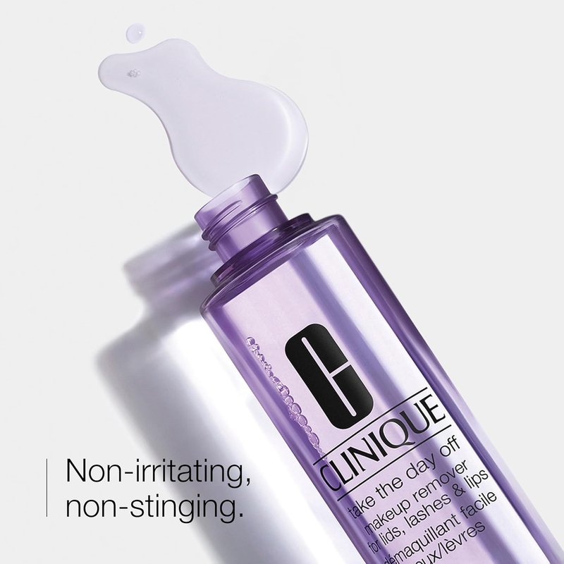 Clinique Take The Day Off Liquid Makeup Remover - Oil-Free, Non-Irritating Formula | For Lids, Lashes & Lips