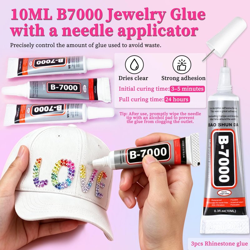 ESUOHYM Bedazzling Kit 30000PCS Bedazzled Kits 24 Colors 3MM Jelly Resin AB Flatback Rhinestones for Bedazzling Gems with 3PCS B7000 Glue Tools for Badazzle DIY Nail Art Gifts
