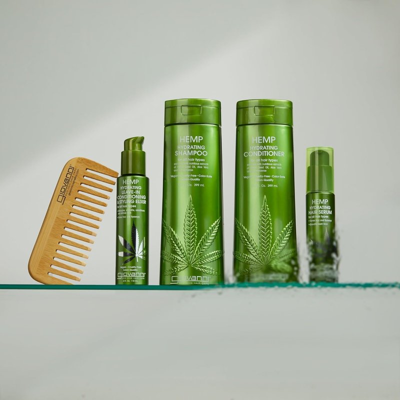 Hemp Hydrating Shampoo - Natural Formula with Hemp Seed Oil, Aloe Vera & Frankincense | 13.5 Fl Oz