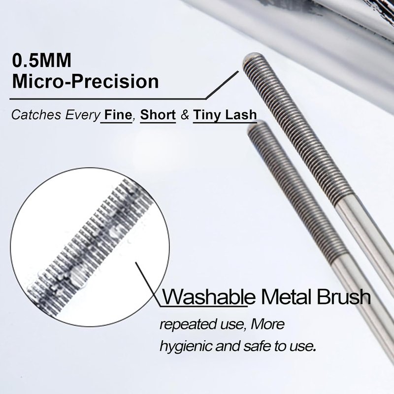 **Regine Switzerland Brown Washable Iron Wand Mascara - Waterproof, Buildable Formula for Clump-Free Length and Volume**