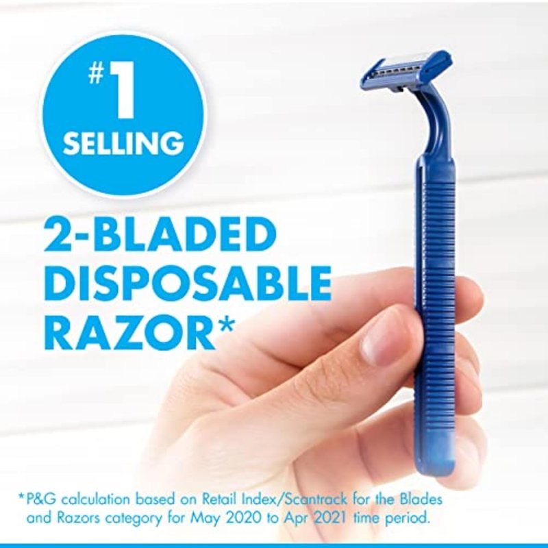 Gillette Disposable Razors for Men - Water Activated Lubrastrip, 18 Count