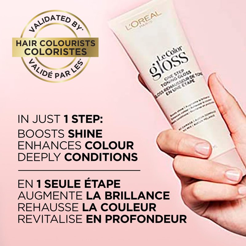 L'Oreal Paris Le Color One Step Toning Hair Gloss, Cool Brunette, 4 Ounce