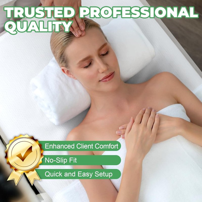 Skiennix Disposable Massage Table Sheets - 200 Pcs Non-Woven Fabric for Hygiene & Comfort | 31.5" x 71" White