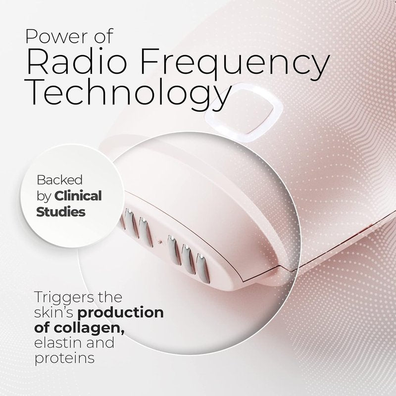 NEWA RF Wrinkle Reduction Device (Plug in) - FDA Cleared Skincare Tool for Facial Tightening. Boosts Collagen, Reduces Wrinkles. with 1 Month Gel Supply.