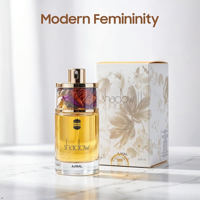 Ajmal Shadow II Eau de Parfum for Women - Elegant Floral Oriental Perfume | 2.5 fl oz / 75 ml - Long Lasting Fragrance for Daily Use