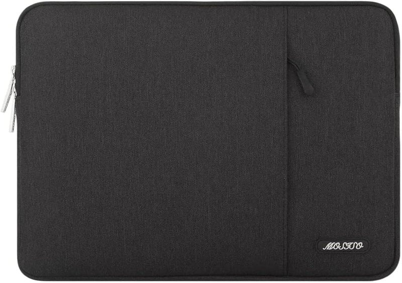 MOSISO Laptop Case - 13.3 Inch Sleeve for MacBook Air/Pro & More | Durable Polyester with Pocket - Black