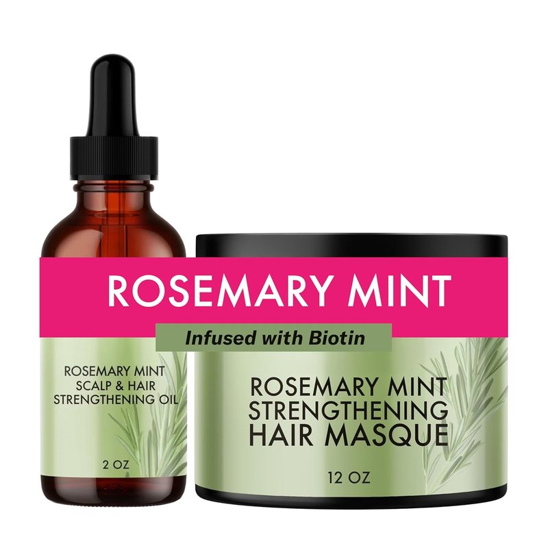 Mielle Organics Rosemary Mint Hair Oil & Masque | Nourishing Scalp Treatment
