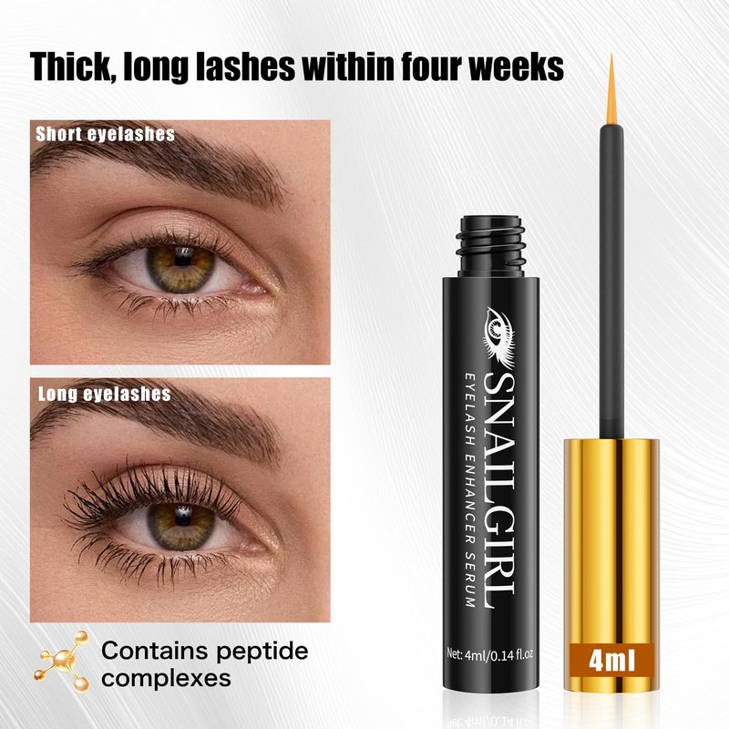 Lash Serum with Multi-Peptide & Botanical Antioxidants for the Look of Longer, Fuller Lashes - Formula to Support Healthy & Strong EyeLashes, Nourishing Eyelash Serum for Sensitive Eyes 4 ml