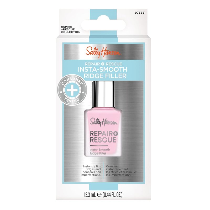 Sally Hansen Nail Treatment - Repair & Rescue Ridge Filler with Hyaluronic Acid | Smooths Nail Imperfections