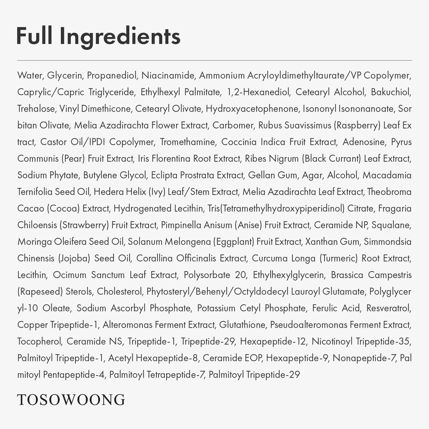 TOSOWOONG Bakuchiol Capsule Cream, High Purity Bakuchiol 5,000ppm, Retinol Alternative Wrinkle Care, Firming Anti Aging Moisturizer, 12 Peptides, 3 Ceramides, Korean Skincare, 50ml / 1.69 fl. oz.