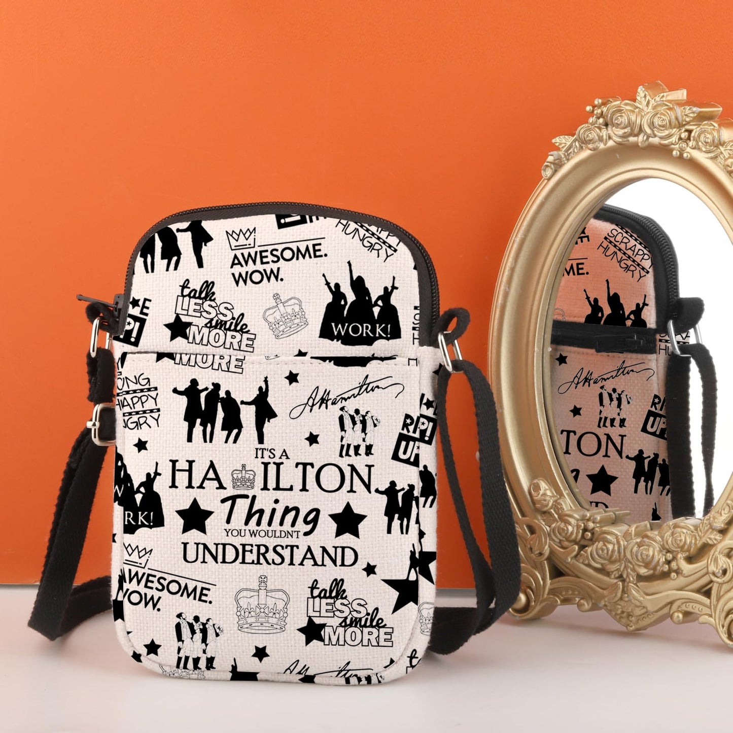 TSOTMO Musical Makeup Bag Musical Quote Cosmetic Bag Musical Inspired Gift For Women Musical Gift (A HAMI CR)