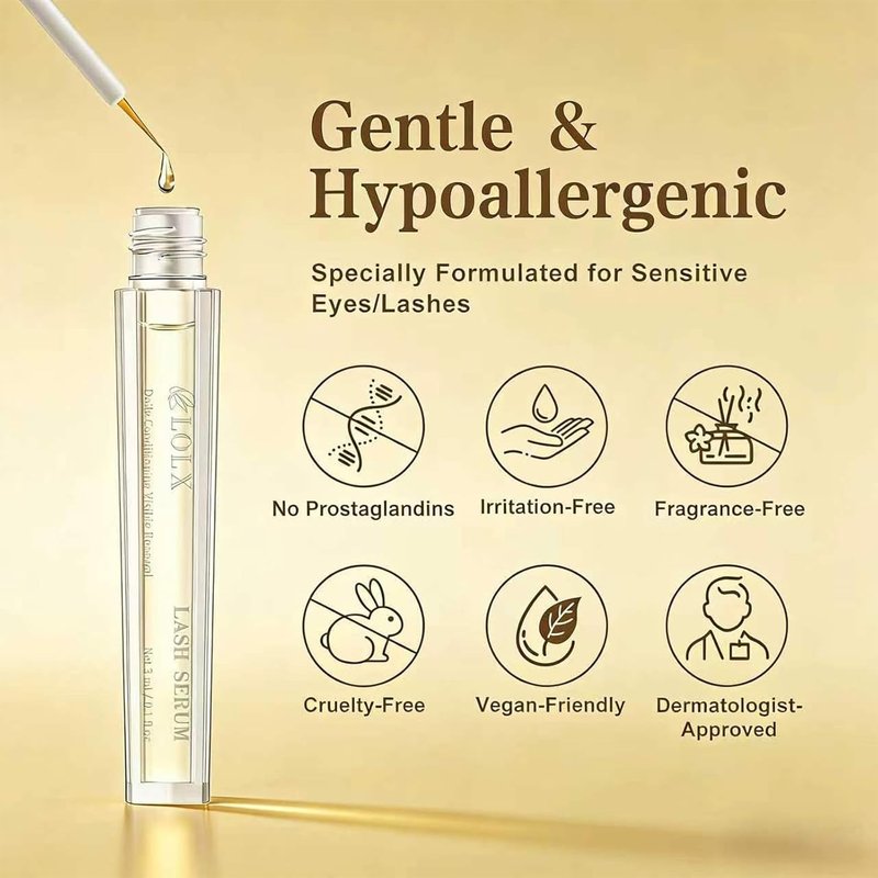 Eyelash Growth Serum - Peptide Infused Formula for Longer, Fuller Lashes | 3mL