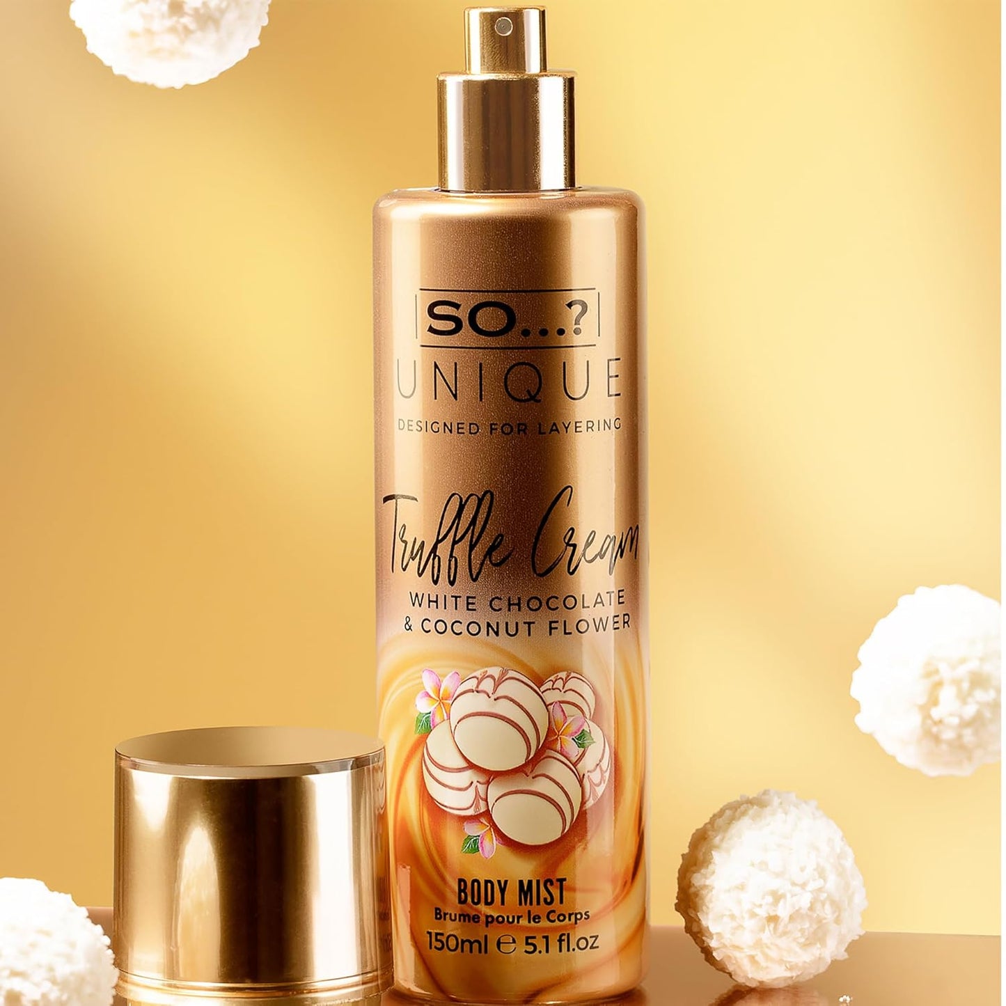 So...? Truffle Cream Body Mist - Vanilla Gourmand Perfume for Women | Cruelty-Free 5.1 oz