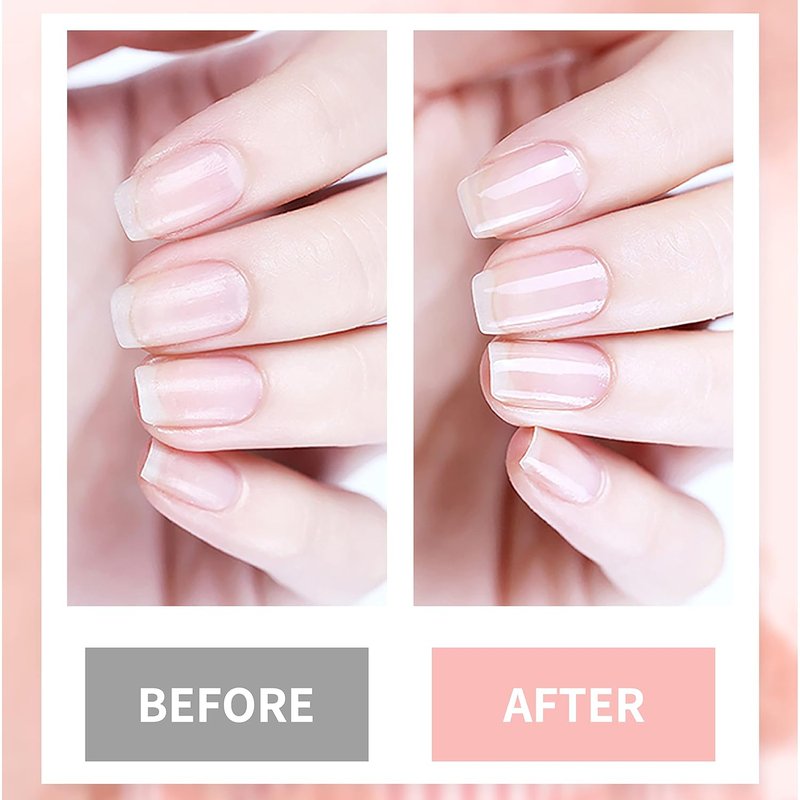 Nail Hardener & Strengthener - 4-in-1 Calcium Primer Kit for Thin Nails | Includes Cuticle Oil & Remover Gel