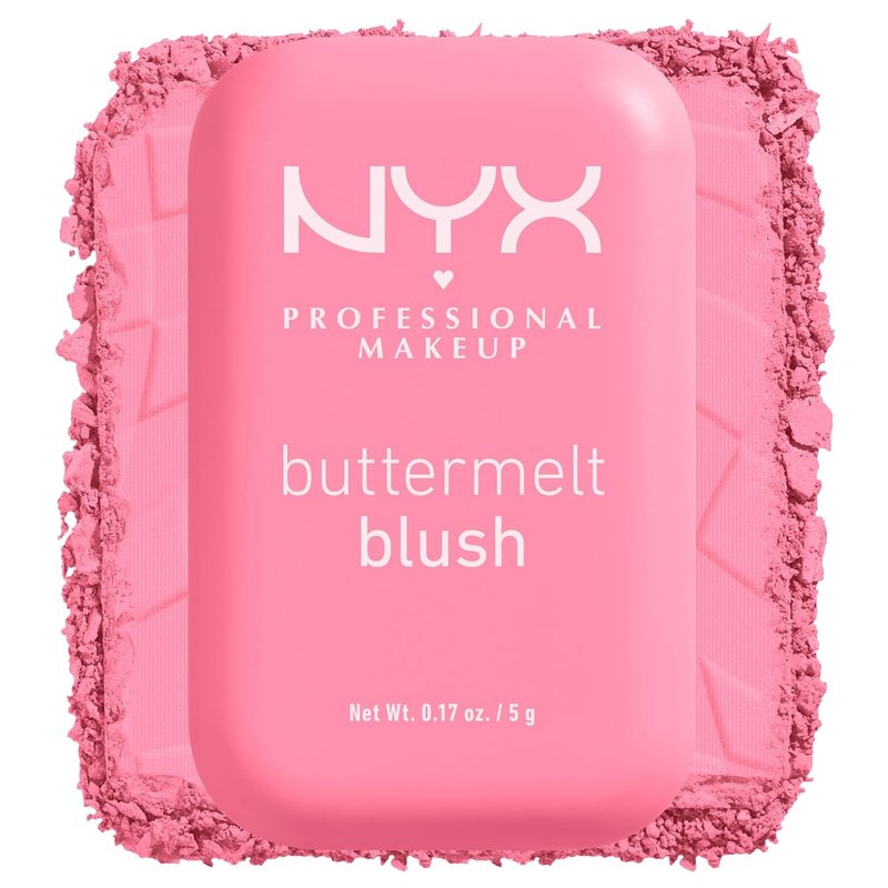 NYX Buttermelt Powder Blush - Fade & Transfer-Resistant Vegan Formula | Long-Lasting 12HR Wear