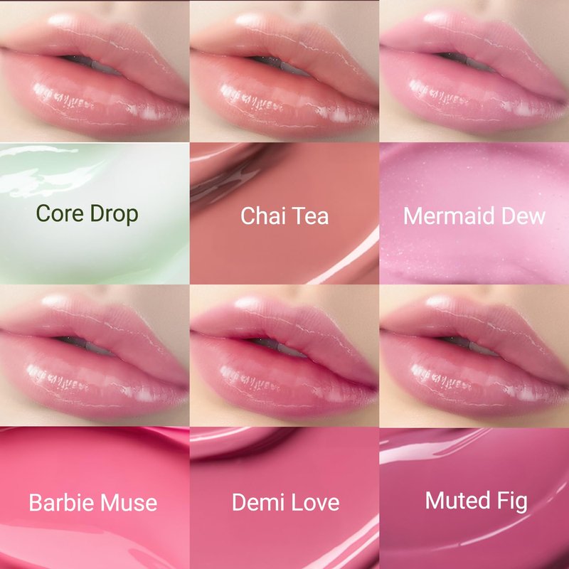 JUNG SAEM MOOL LIP-PRESSION Metal Serum Gloss | Hydrating Tinted Lip Balm with a Hygiene Precision Metal Applicator & Serum Infused Ingredients, Korean Lip Plumper Gloss (Core Drop)
