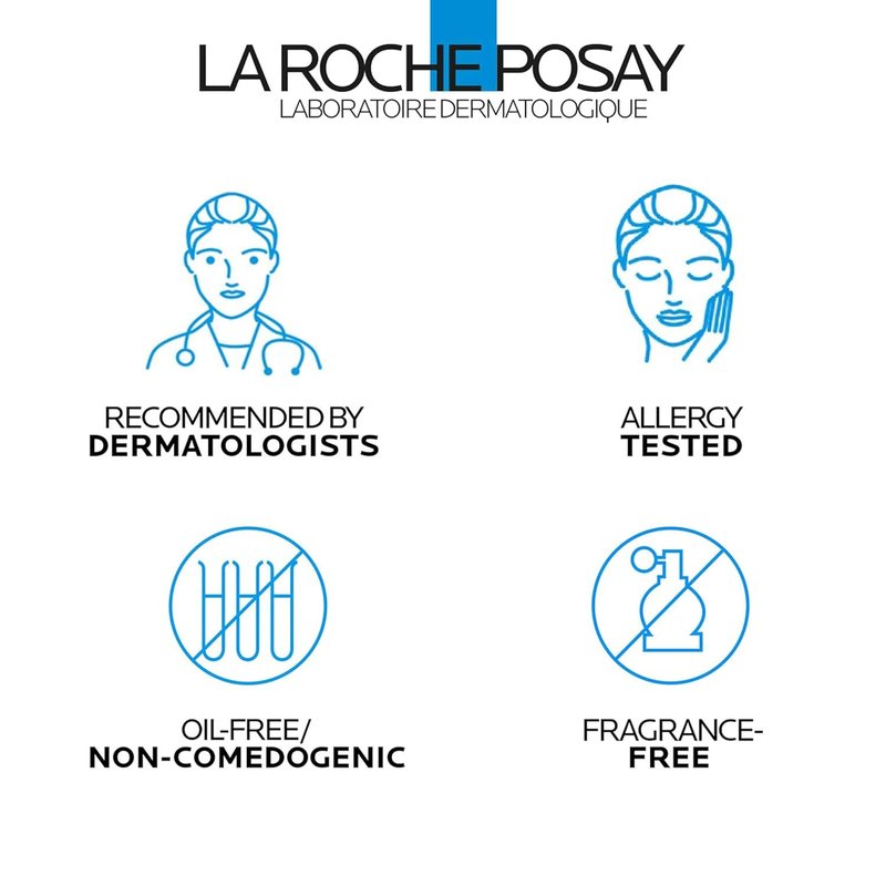 La Roche-Posay Toleriane Foaming Facial Cleanser - Oil-Free Face Wash with Niacinamide & Ceramides for Sensitive Skin | Pore Cleanser