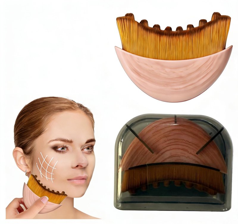 Lymphatic Contour Face Brush & Massager - Sculpting & Lift for Defined Jawline & Glowing Skin, Ergonomic Design to Relieve Fatigue for All Skin Types (1PCS)