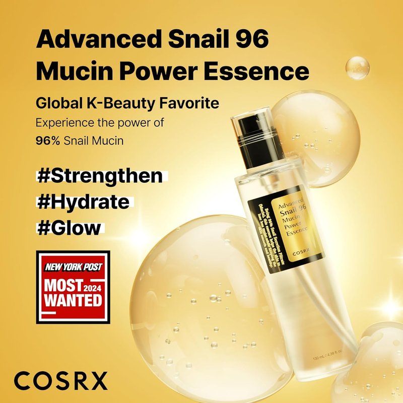 COSRX Snail Mucin 96% Repairing Serum - Hydrating Face Serum for Dull Skin & Fine Lines | 100ml Korean Skincare