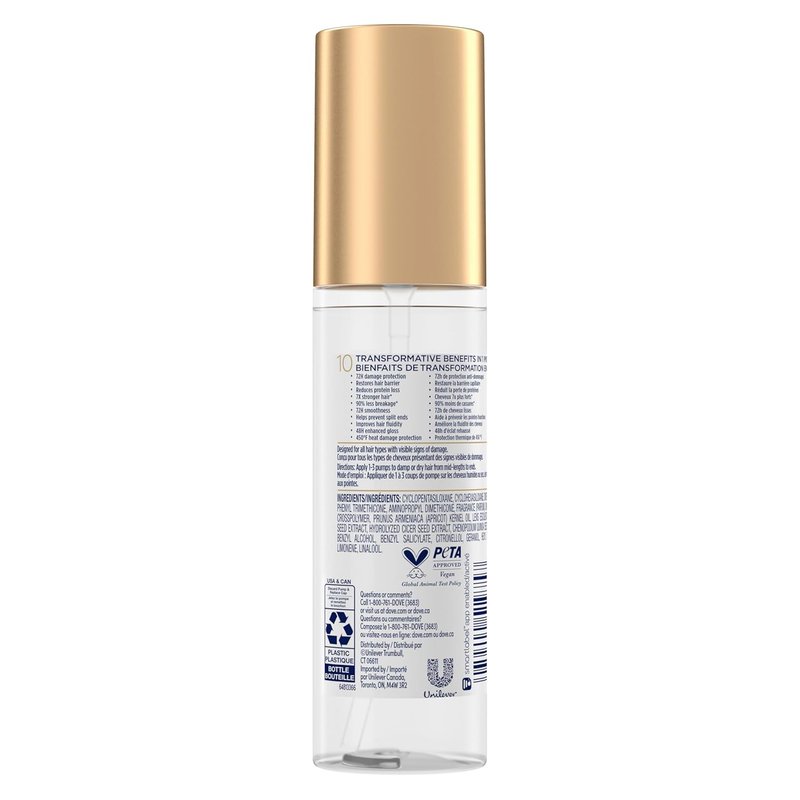 Dove Intensive Repair Amino Serum - Bio-Protein Care for Damaged Hair | 3.3 oz