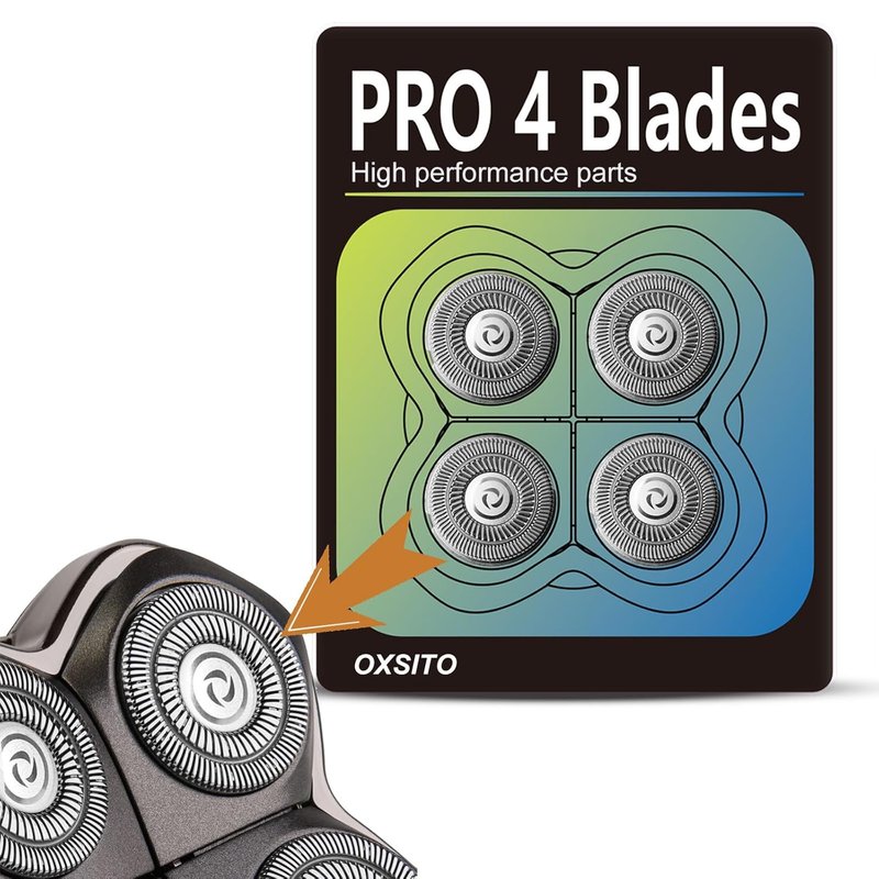 Precision Replacement Blades for Head Razors - 12 Pack Pro 4 Head Blades for Grooming | Compatible with Gold, Silver, Platinum Series