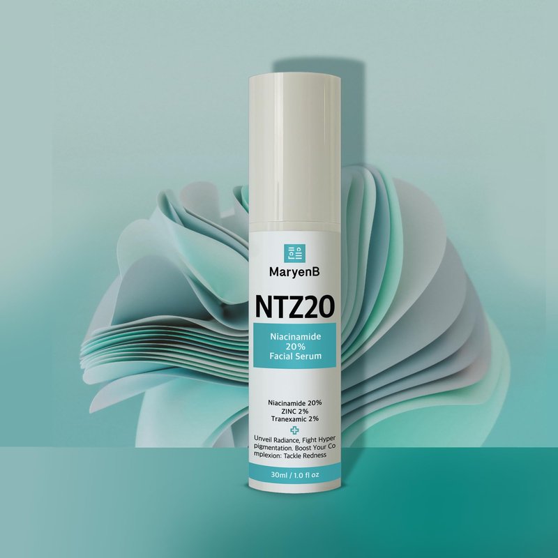 20% Niacinamide + 2% Tranexamic Acid + Zinc PCA Face Serum for Uneven Tone, Pores & Blemish-Prone Skin, Hydrating Facial Serum with Aloe, Green Tea, Hyaluronic Acid, 1 Fl Oz (30ml)