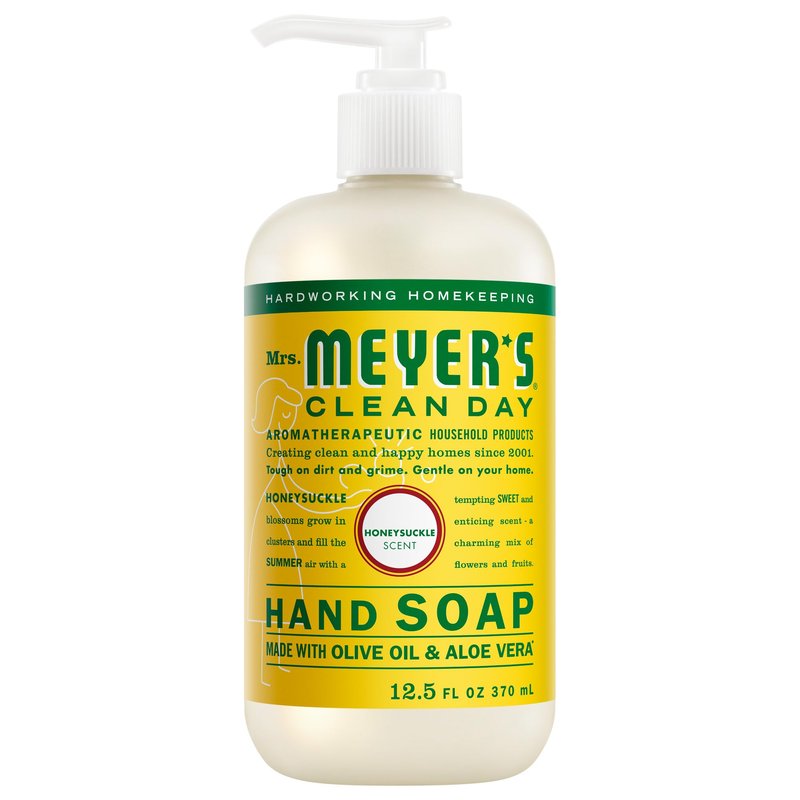 MRS. MEYER'S CLEAN DAY Hand Soap, Honeysuckle Scent, 12.5 Fl Oz Bottle