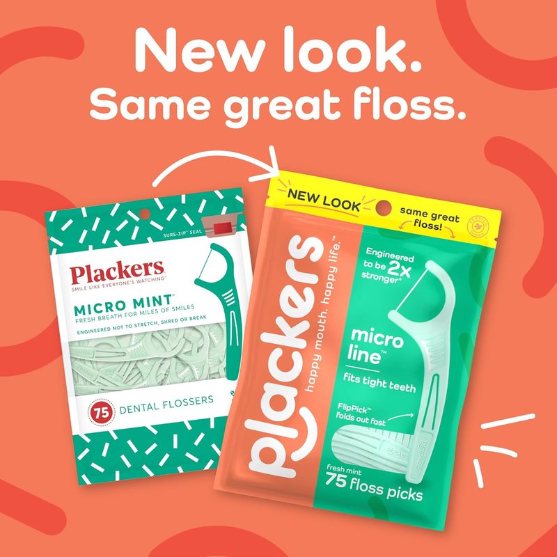 Micro Mint Dental Floss Picks - 90 Count | Pack of 3 for Fresh Breath & Healthy Teeth