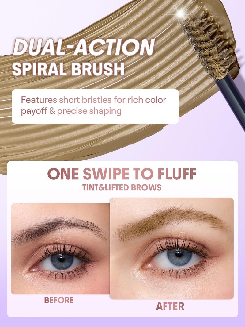 SHEGLAM Airy Tinted Volumizing Brow Mousse Eyebrow Cream Gel Highly Pigmented Shaping Filling Water Removal-Blonde