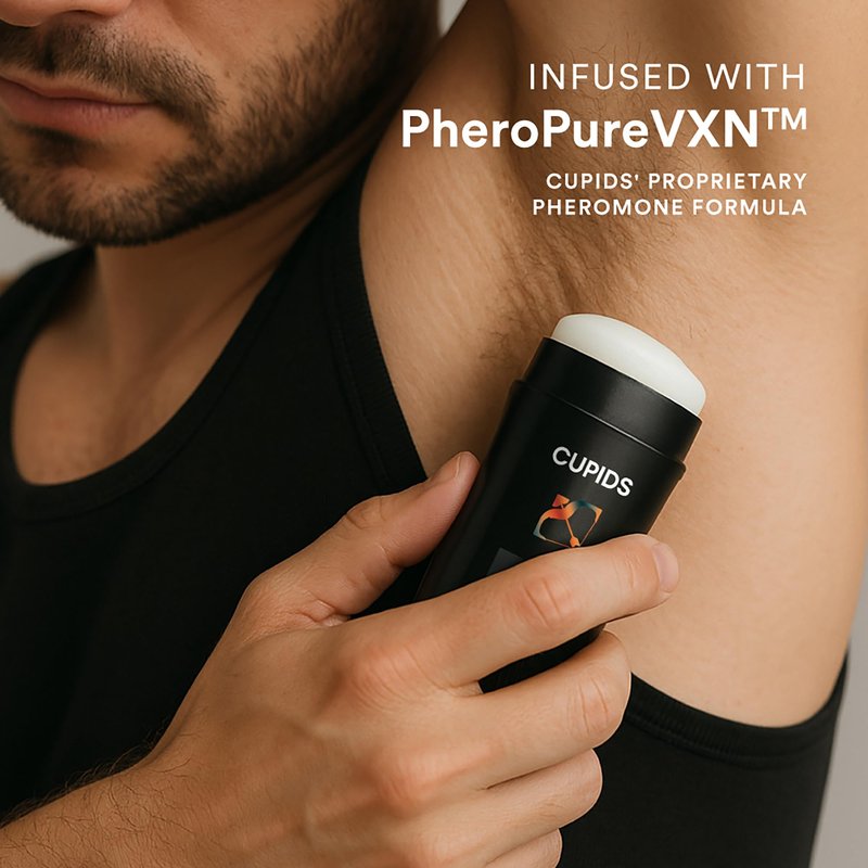 Cupids Hypnosis Deodorant for Men – Aluminum-Free, Natural, Pheromone-Infused, Vanilla Ember Scent, Organic, Skin-Friendly, Long-Lasting, Non-Sticky, Mens Deodorant, Men's Deo (Vanilla)