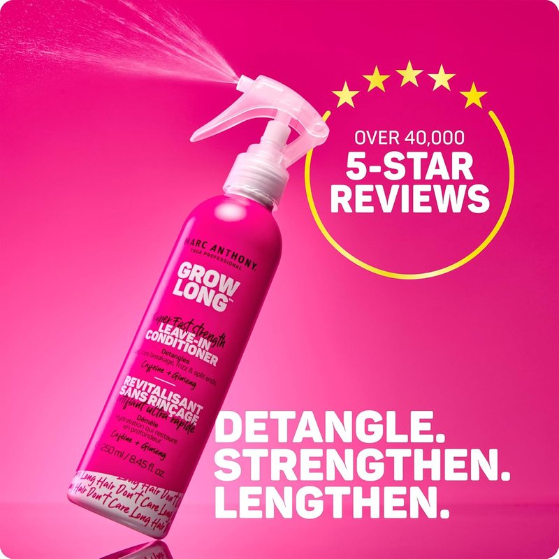 Marc Anthony Leave-In Hair Conditioner Spray - Moisturizing Detangler with Biotin for Long, Healthy Hair | Reduces Frizz & Split Ends