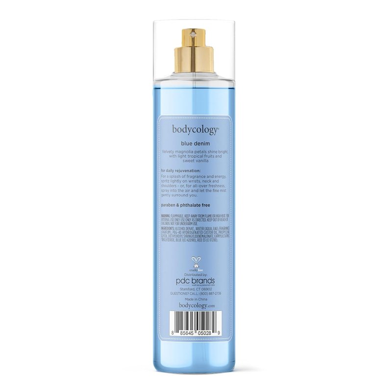 Long-Lasting Fragrance Body Mist - Blue Denim Scent, 8 fl oz | Pack of 2