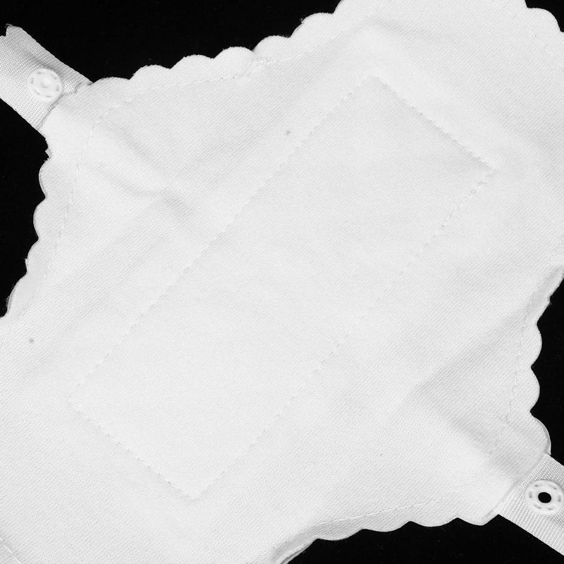 GLEAVI Reusable Menstrual Pads for Women and Girls - 10 Washable Cotton Cloth Period Pads with Ultra-Thin Leak Protection and Elegant Lace Trim 6.69X5.11 Inches