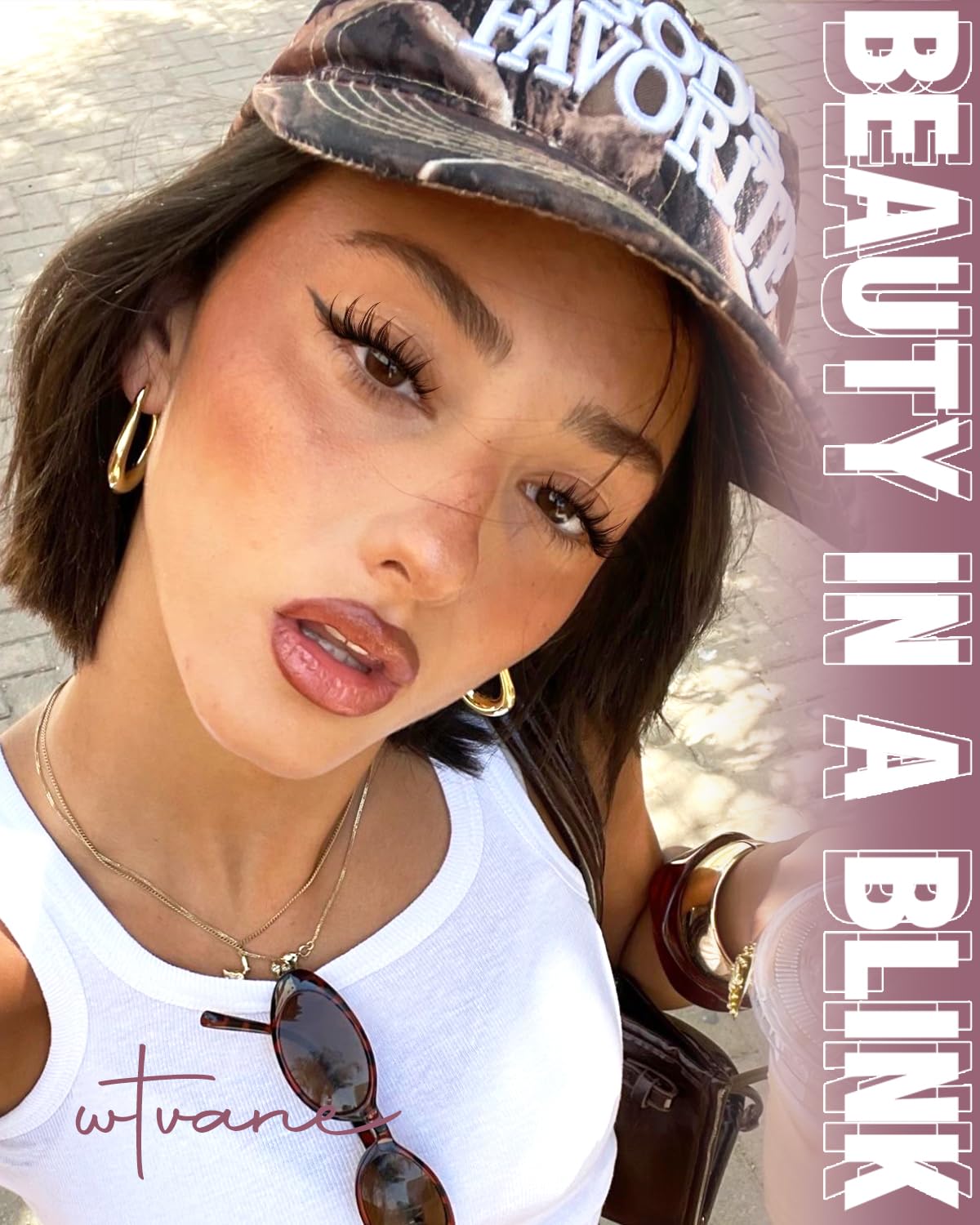 Spiky Brown Lash Clusters - 8-14mm Manga Eyelash Extensions | Wispy Anime Individual Lashes