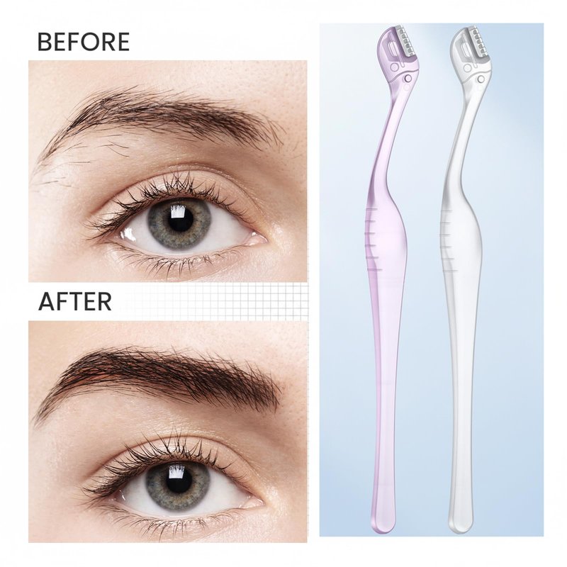 HJZHII 6 Pcs Eyebrow Razor for Women, Mini Eyebrow Razor Trimmer Small Face Razors Lip Hair Remover with Precision Cover Face Razors Eyebrows Shaver Shaving Removal Tool for Women Makeup FaceCare Tool