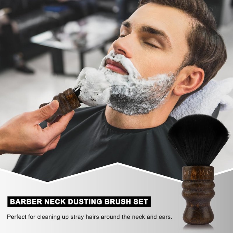 Large Barber Neck Duster Brush - Professional Cleaning Tool for Hair Cutting | Ideal Gift for Men & Dads