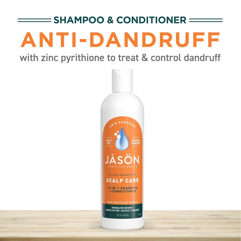 Jason Dandruff Relief 2-in-1 Shampoo & Conditioner - 12 Oz | Soothes Itchy Scalp