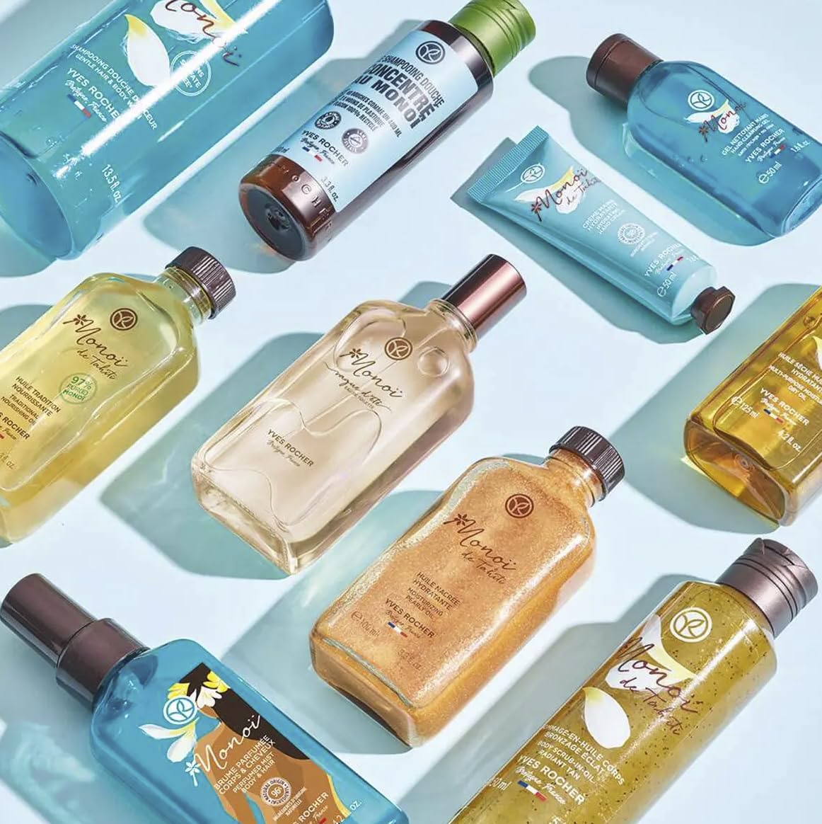 Yves Rocher Monoï de Tahiti Monoi Brume Corps et Cheveux Perfumed Body and Hair Mist Long LAsting Fragrance Spray 125 ml./4.2 fl.oz.