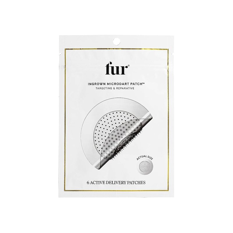 Fur Ingrown Microdart Patches - Effective Ingrown Hair Treatment | Microneedle Razor Bump Relief | 6 Count