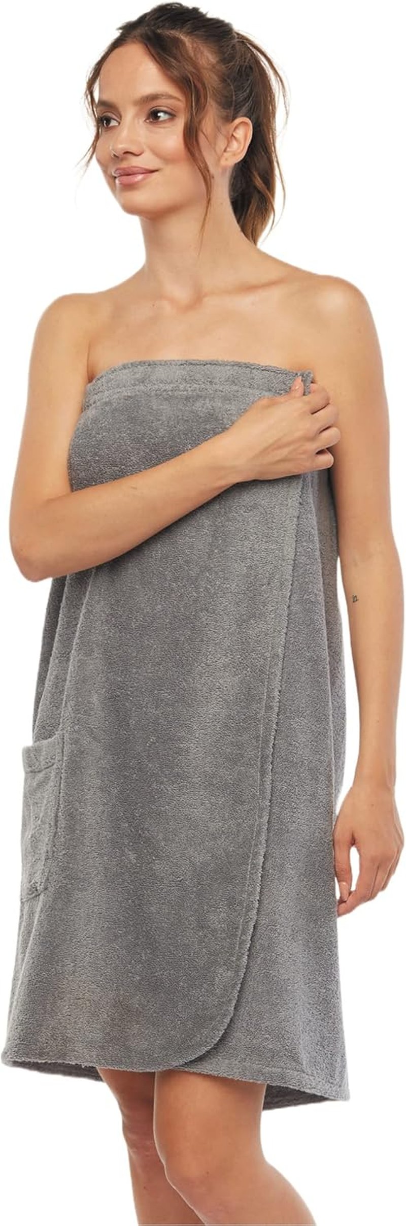Arus Women's Organic Turkish Terry Cotton Bathrobe - GOTS Certified, Adjustable Closure, Soft & Comfortable