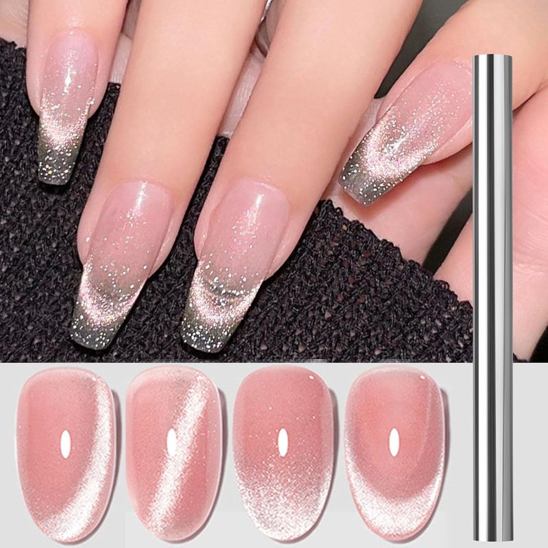 Skiennix 6-Pcs Nail Art Magnet Stick Set - Professional Magnetic Tools for 3D Cat Eye Gel Polish | Multi-Shape Designs