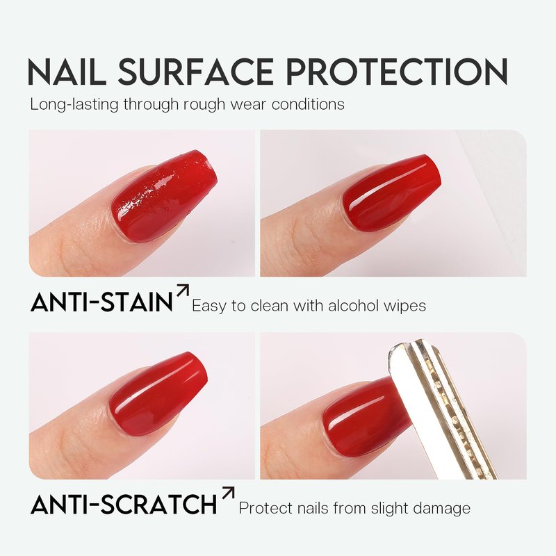 Glamonade Top Coat Nail Polish Clear: Quick Dry Nail Polish No Chip High Shine Long Lasting Glossy Fast Air Dry Top Coat for Nail Art Manicure Salon Quality