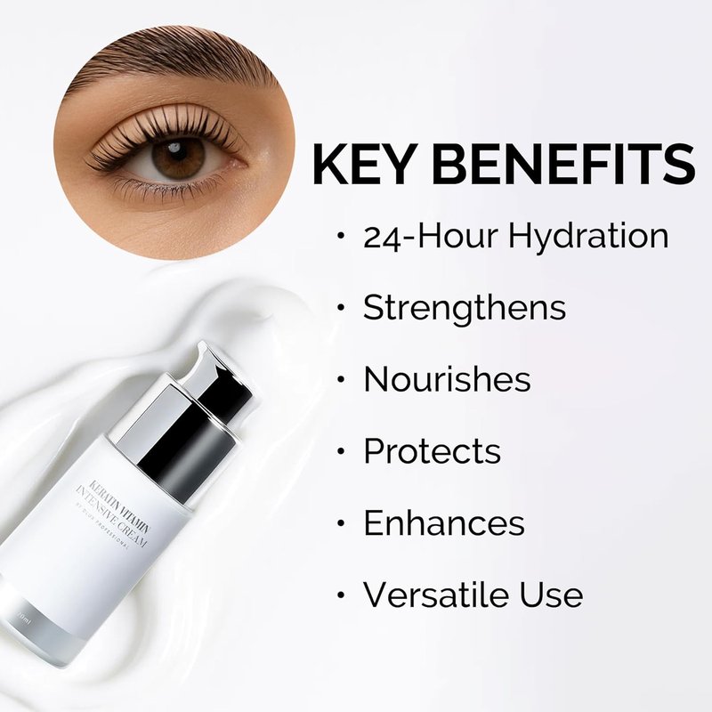 DLUX PROFESSIONAL Eyelash & Eyebrow Growth Serum - Organic Keratin Booster for Lash Lift & Brow Lamination