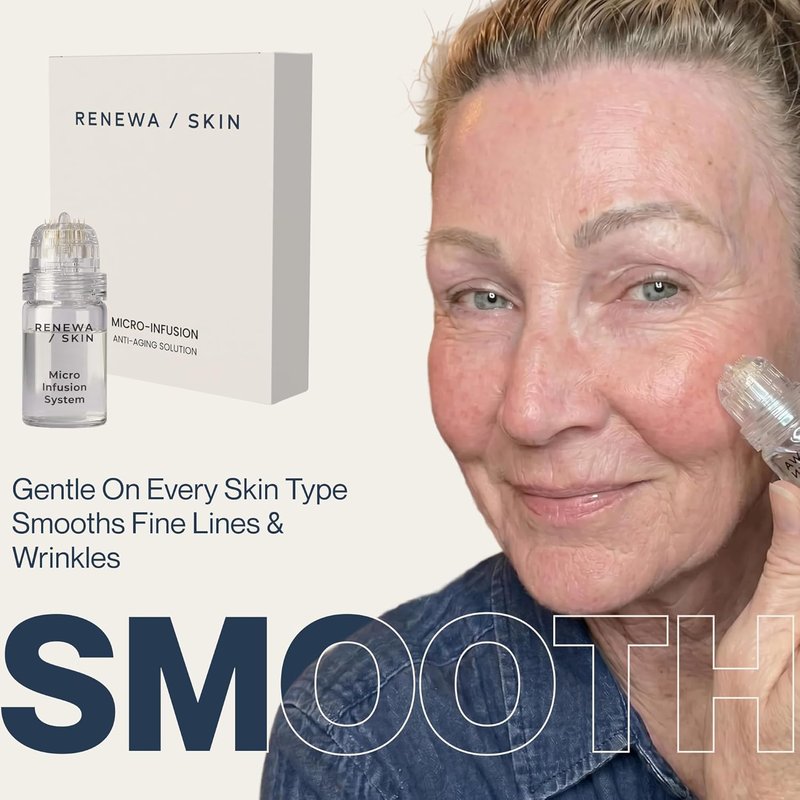 Renewa Micro Infusion Kit - At-Home Facial System with 2 Applicators & 6 Serums | 1 Month Supply