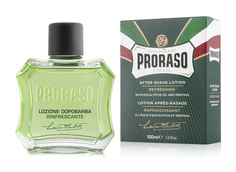 Proraso After Shave Lotion - Eucalyptus & Menthol Splash for Refreshing Relief | 3.4oz