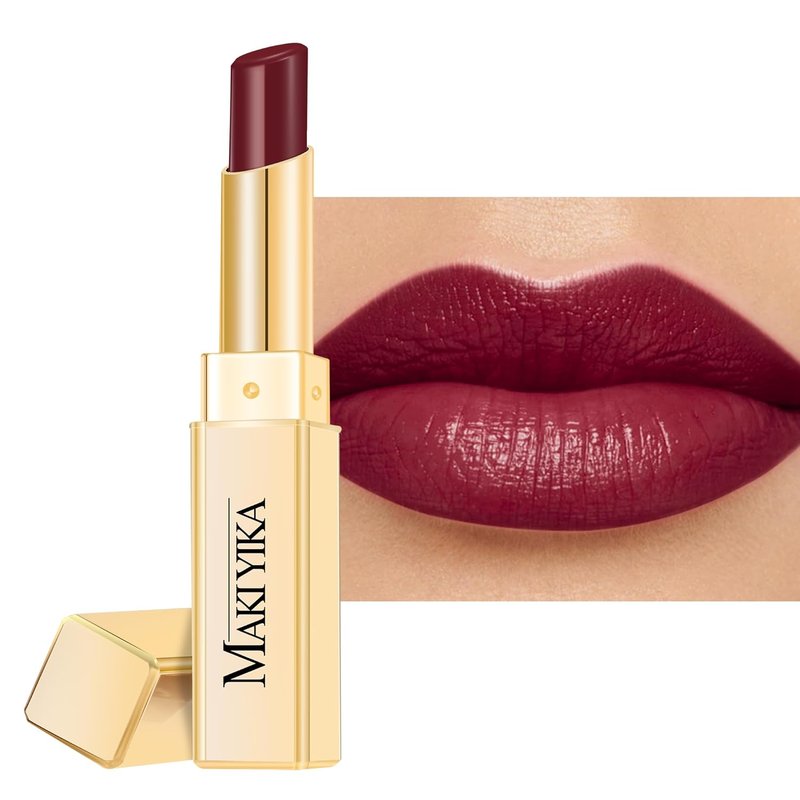 Moisture Dark Brown Lipstick for Women - Hydrating Tinted Balm for Dry Lips | Sheer Glossy Finish, Maduro Brown
