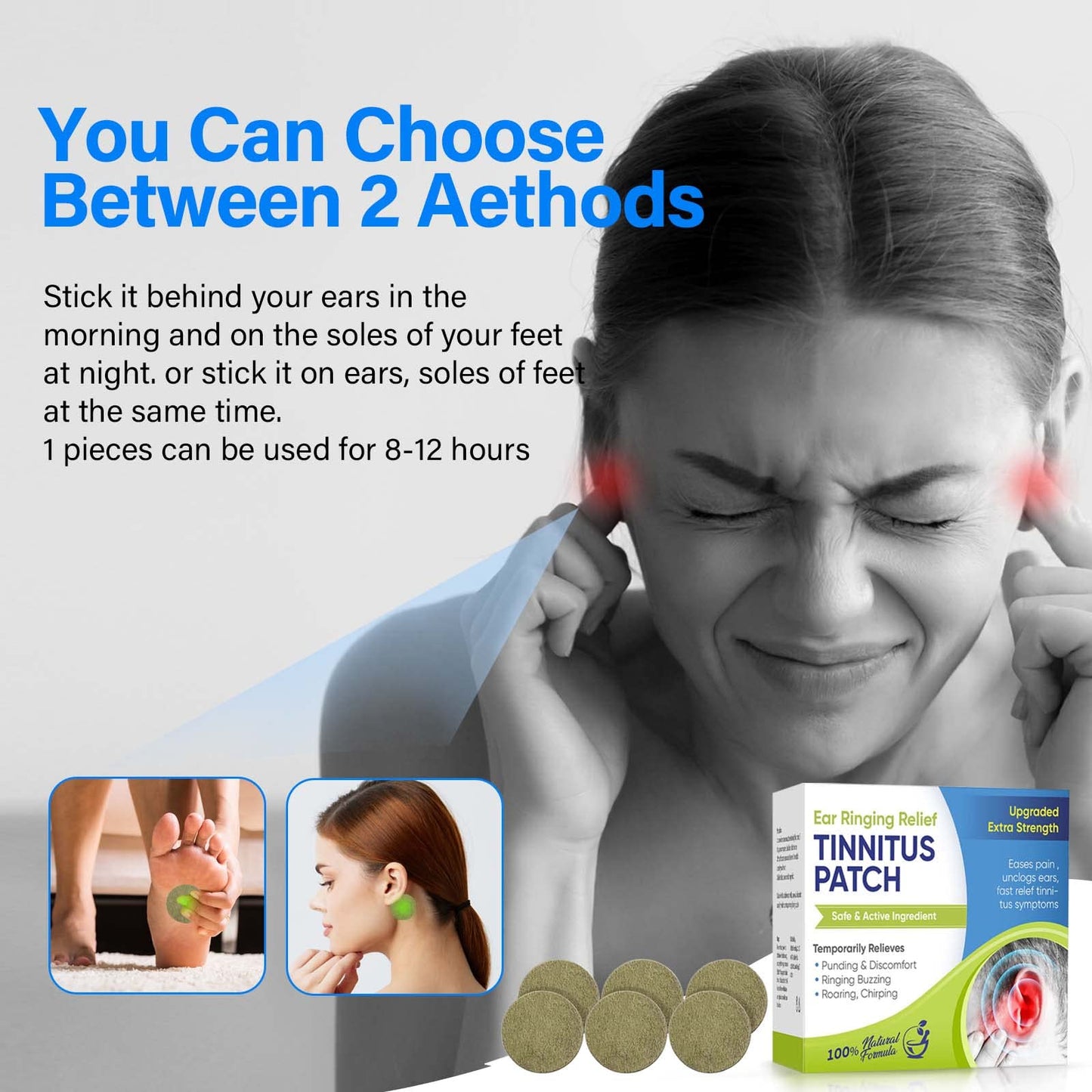 Tinnitus Relief for Ringing Ears | Natural Herbal Support for Ear Comfort & Soothing Rêlief | Help Quiet The Noise & Support Focus, for Men & Women, 50 PCS